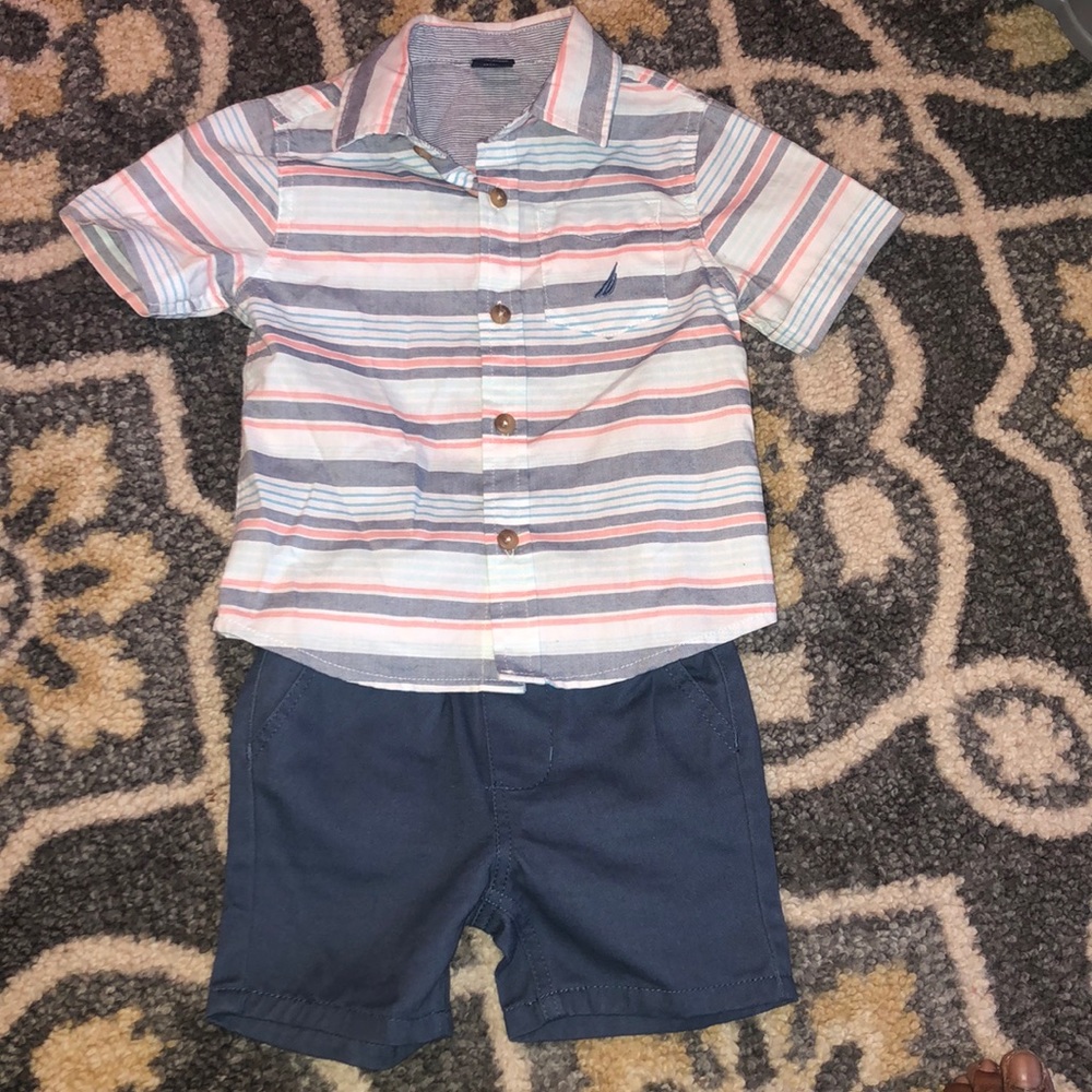 18mo Nautica short set